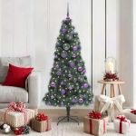 Pom artificial de Crăciun pre-iluminat cu set de bile 150 cm GartenMobel Dekor