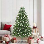 Brad de Crăciun cu 300 LED cu suport Verde 180 cm PE GartenMobel Dekor