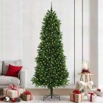 Brad de Crăciun cu 300 LED cu suport Verde 240 cm PE GartenMobel Dekor
