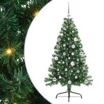 Pom de Crăciun artificial pre-iluminat Verde 150 cm PVC GartenMobel Dekor