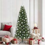 Brad de Crăciun artificial cu 300 LED Verde 180 cm PE și PVC GartenMobel Dekor