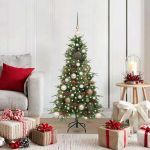 Brad de Crăciun artificial cu ramuri articulare Verde 120 cm GartenMobel Dekor