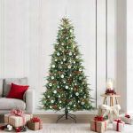 Brad de Crăciun artificial cu ramuri articulare Verde 210 cm GartenMobel Dekor