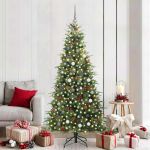 Brad de Crăciun artificial cu ramuri articulare Verde 210 cm GartenMobel Dekor
