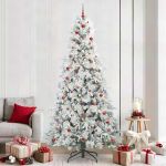Brad de Crăciun artificial cu ramuri articulare Verde 240 cm GartenMobel Dekor