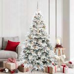 Brad de Crăciun artificial cu 300 LED Verde 180 cm PE și PVC GartenMobel Dekor