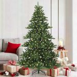 Brad de Crăciun artificial cu ramuri articulare Verde 180 cm GartenMobel Dekor