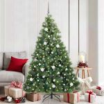 Brad de Crăciun artificial cu 300 LED Verde 180 cm PE și PVC GartenMobel Dekor
