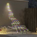Brad de Crăciun LED cu 168 LED Multicolour 511 cm Metal GartenMobel Dekor