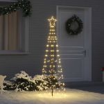 Brad de Crăciun LED cu 390 LED Alb cald 250 cm Fier GartenMobel Dekor