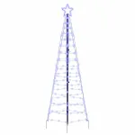 Brad de Crăciun LED cu 390 LED albastru 250 cm Fier GartenMobel Dekor