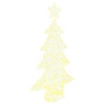 Brad de Crăciun cu 160 LED Alb cald 150 cm Acril GartenMobel Dekor