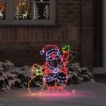 Lumină Moș Crăciun Multicolour 58.5 x 60 x 1.3 cm Fier GartenMobel Dekor