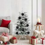 Set de Globuri de Crăciun 15 pcs Negru GartenMobel Dekor