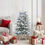 Set de Globuri de Crăciun 40 pcs Albastru și Alb GartenMobel Dekor