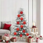 Set de Globuri de Crăciun 9 pcs Roșu GartenMobel Dekor