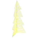 Brad de Crăciun cu 160 LED Alb cald 150 cm Acril GartenMobel Dekor