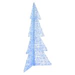 Brad de Crăciun cu 240 LED albastru 180 cm Acril GartenMobel Dekor