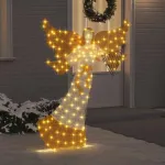 Colț luminat Alb cald 116 x 29 x 158.5 cm Poliester GartenMobel Dekor