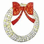 Coroană cu 150 LED Alb cald 120 cm Ratan GartenMobel Dekor