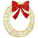 Coroană cu 80 LED Alb cald 90 cm PET GartenMobel Dekor