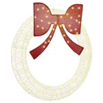 Coroană cu lumini cu bandă LED Alb cald 120 cm Acril GartenMobel Dekor