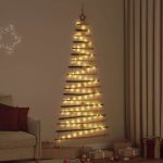 Brad de Crăciun cu 100 LED natural 180 cm lemn masiv de frasin GartenMobel Dekor