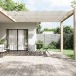 Copertină verticală, alb, 100x800 cm, țesătură Oxford GartenMobel Dekor