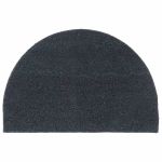 Covoraș de ușă semirotund, Gri închis, 40x60 cm, fibre de cocos GartenMobel Dekor