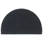 Covoraș de ușă semirotund, Gri închis, 50x80 cm, fibre de cocos GartenMobel Dekor