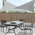 Copertina soare Sonnensegel  4 x 4 m gri deschis [en.casa] HausGarden Leisure
