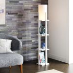 Lampadar Stourbridge 130cm 1xE27 60W alb crem-alb [lux.pro] HausGarden Leisure