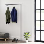 Suport haine Falkirk 170x87x15cm negru [en.casa] HausGarden Leisure