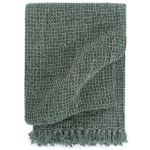 Pătură decorativă, verde închis, 160 x 210 cm, bumbac GartenMobel Dekor