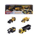 MAJORETTE SET 4 UTILAJE METALICE VOLVO CONSTRUCTION 7.5CM SuperHeroes ToysZone