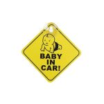 Ornament auto Baby in Car cu ventuza 10x10cm Cod: XPBY-01 Automotive TrustedCars