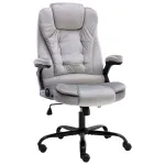 Scaun de birou, gri deschis, catifea GartenMobel Dekor