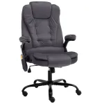 Scaun de masaj pentru birou, gri închis, catifea GartenMobel Dekor