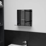 Oglindă de perete cu raft, 30 x 30 cm, sticlă securizată GartenMobel Dekor