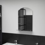Oglindă de perete cu raft, 40 x 60 cm, sticlă securizată GartenMobel Dekor
