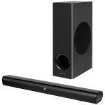 Soundbar 2.1 Kruger&Matz cu Subwoofer Wireless si Telecomanda, 36W, Culoare Negru