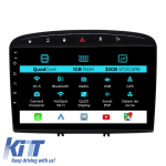 Navigatie Dedicata Peugeot 308 408 (2008-2013), 9Inch, 1Gb Ram, 32Gb Stocare, Carplay Performance AutoTuning