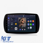 Navigatie Android Dedicata Smart For Two (2016-2021) For Four (2016-2021), 9 Inch, 6Gb Ram, 128Gb stocare, Bluetooth, WiFi Performance AutoTuning