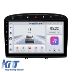 Navigatie Android Dedicata Peugeot 308 408 (2008-2013), 9Inch, 4Gb Ram, 64Gb Stocare, Bluetooth, WiFi, Carplay Performance AutoTuning