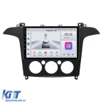 Navigatie Android Dedicata Ford S-Max (2006 - 2015) 9Inch, 4Gb Ram, 64Gb Stocare, Bluetooth, WiFi, Carplay, Clima manuala Performance AutoTuning