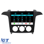 Navigatie Dedicata Ford S-Max (2006 - 2015) 9Inch, 6Gb Ram, 128Gb Stocare, Carplay, Clima manuala Performance AutoTuning