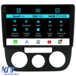 Navigatie Dedicata Volkswagen Golf5 Jetta (2004-2009), 10Inch, 2Gb Ram, 32Gb Stocare, Carplay - Clima Manuala Performance AutoTuning