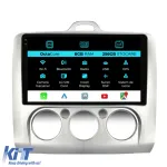 Navigatie Dedicata Ford Focus (2004-2012), 9Inch, 8Gb Ram, 256Gb Stocare, Carplay, Clima manuala Performance AutoTuning