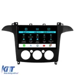 Navigatie Dedicata Ford S-Max (2006 - 2015), 9Inch, 4Gb Ram, 64Gb Stocare, Carplay, Clima manuala Performance AutoTuning