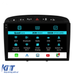 Navigatie Dedicata Peugeot 308 408 (2008-2013), 9Inch, 2Gb Ram, 32Gb Stocare, Carplay Performance AutoTuning